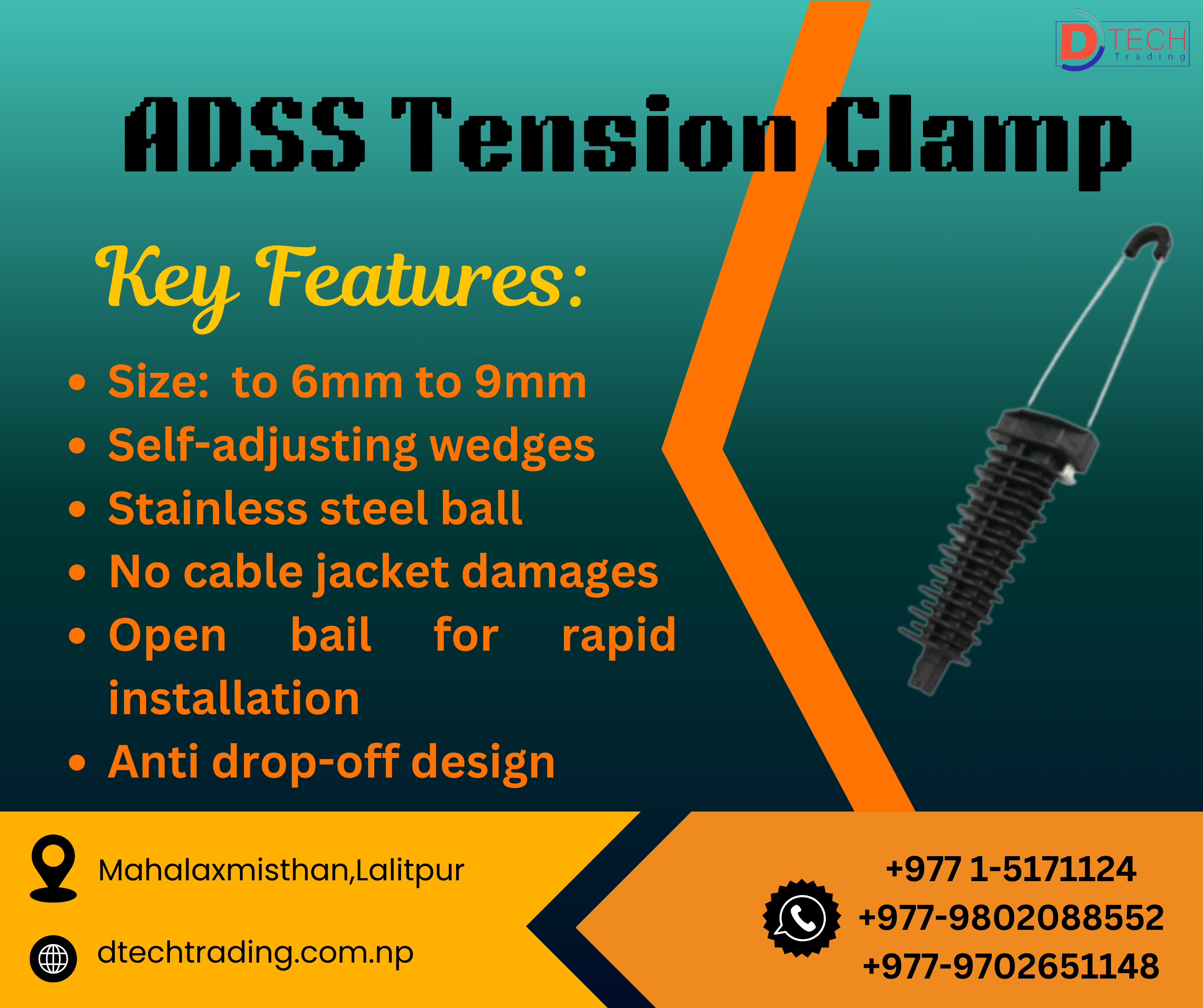 ADSS Tension Clamps in Nepal